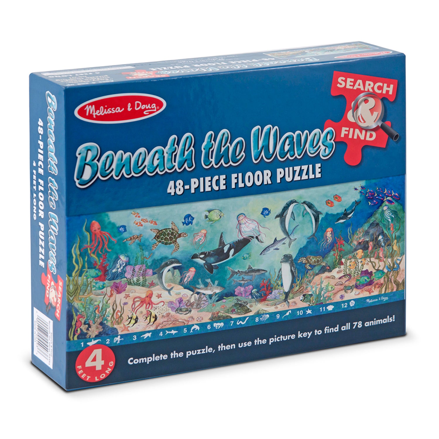 Alternative view of Melissa & Doug Beneath the Waves 48-Piece Floor Puzzle