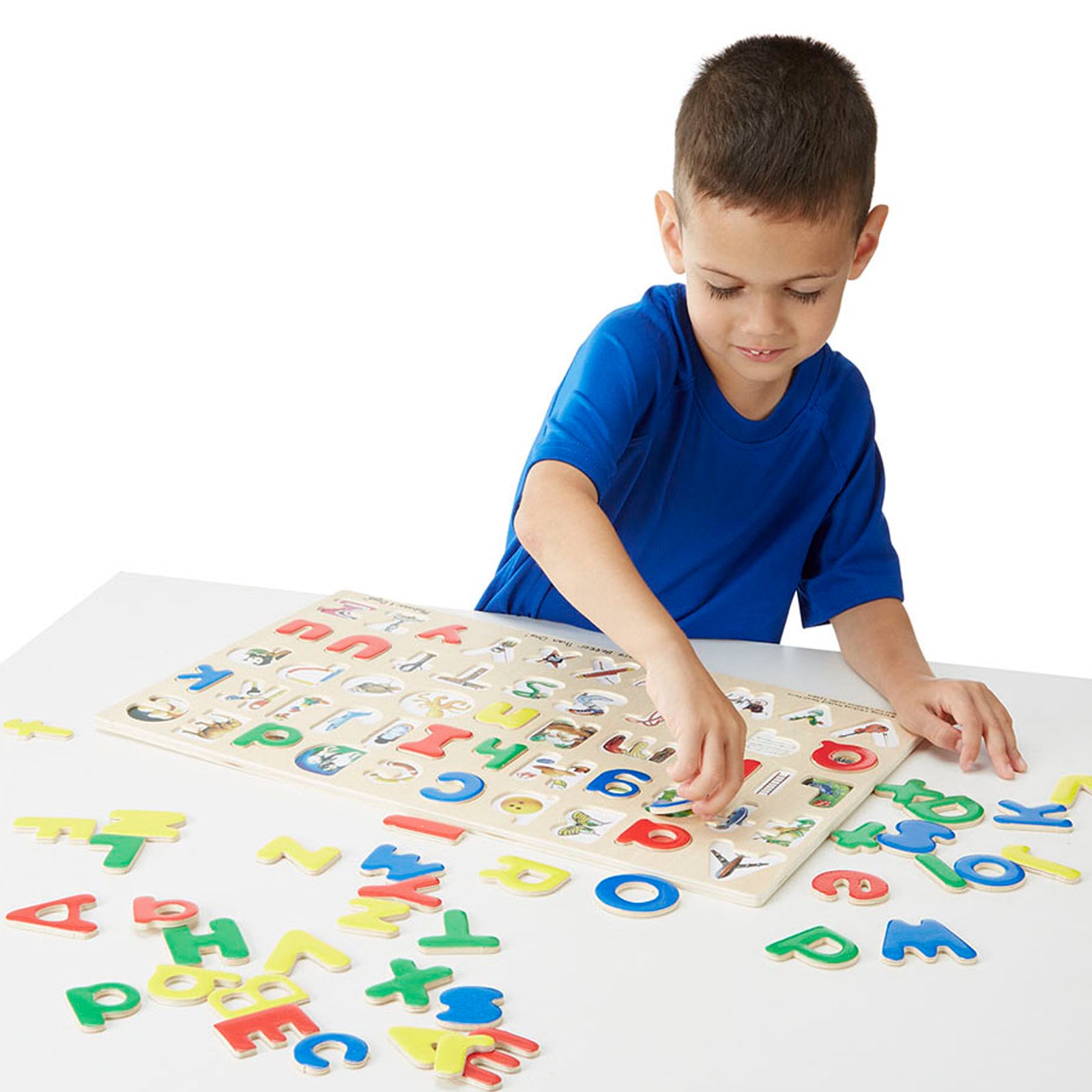 Alternative view of Melissa & Doug Alphabet Adventures - Dual Case Wooden Puzzle