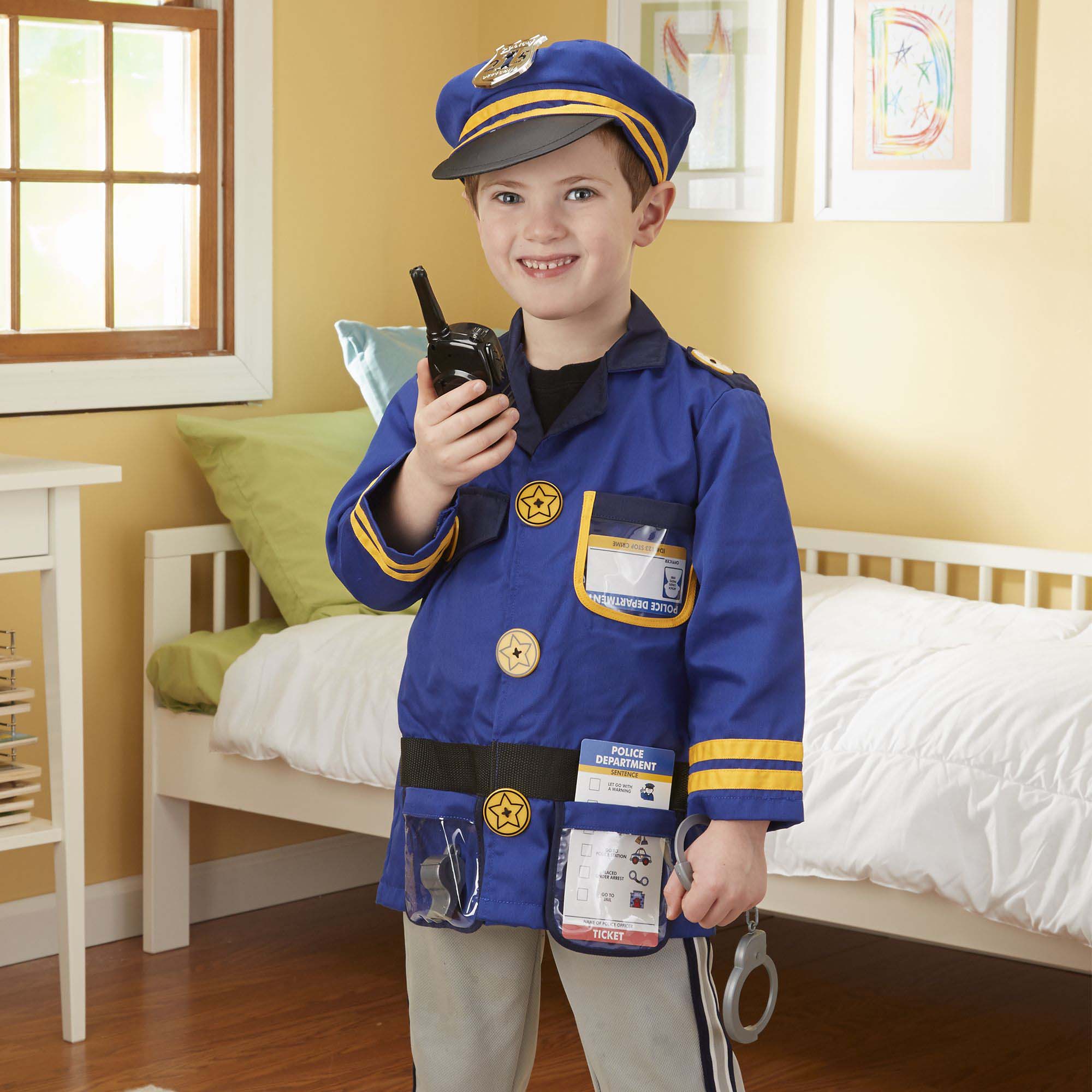 Melissa & Doug Police Officer Role Play Costume Set - Ages 3-6 - Image 4