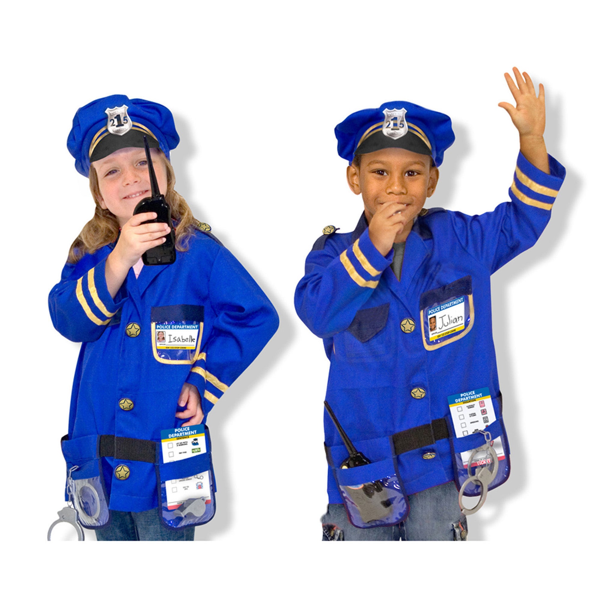 Melissa & Doug Police Officer Role Play Costume Set - Ages 3-6 - Image 5