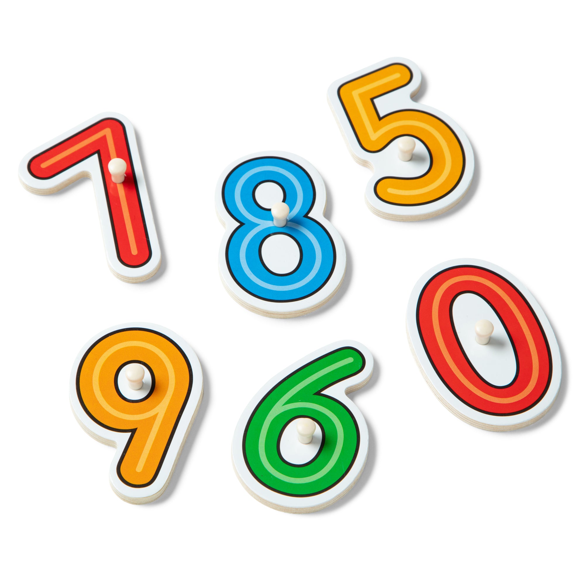 Melissa & Doug See-Inside Numbers Wooden Peg Puzzle - 10 pc - Image 5