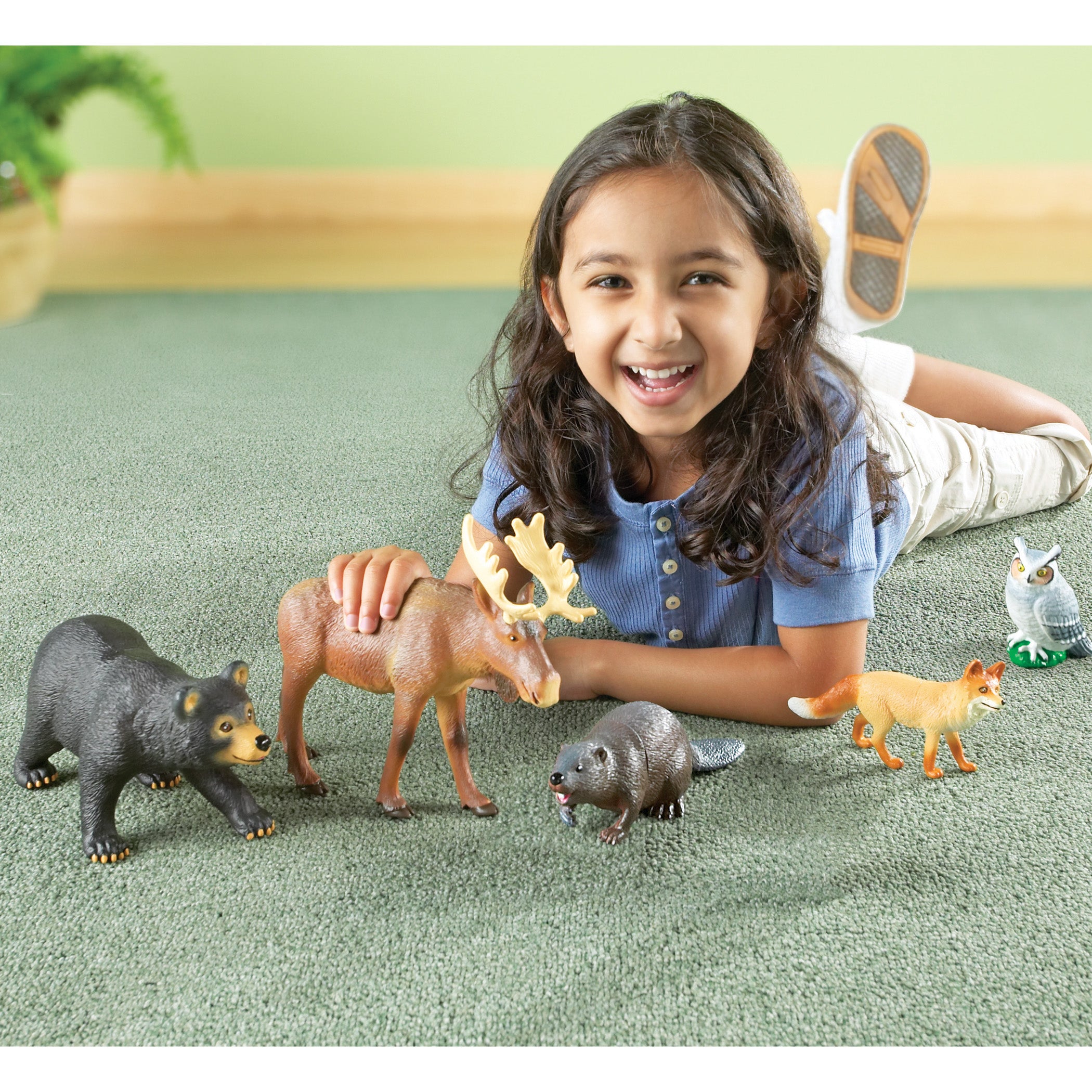 Learning Resources Jumbo Forest Animals Playset - Set of 5 - Image 3