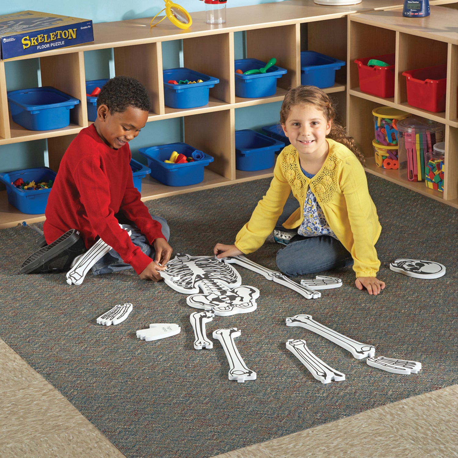 Learning Resources Skeleton Foam Floor Puzzle - Human Anatomy Educational Toy - Image 4