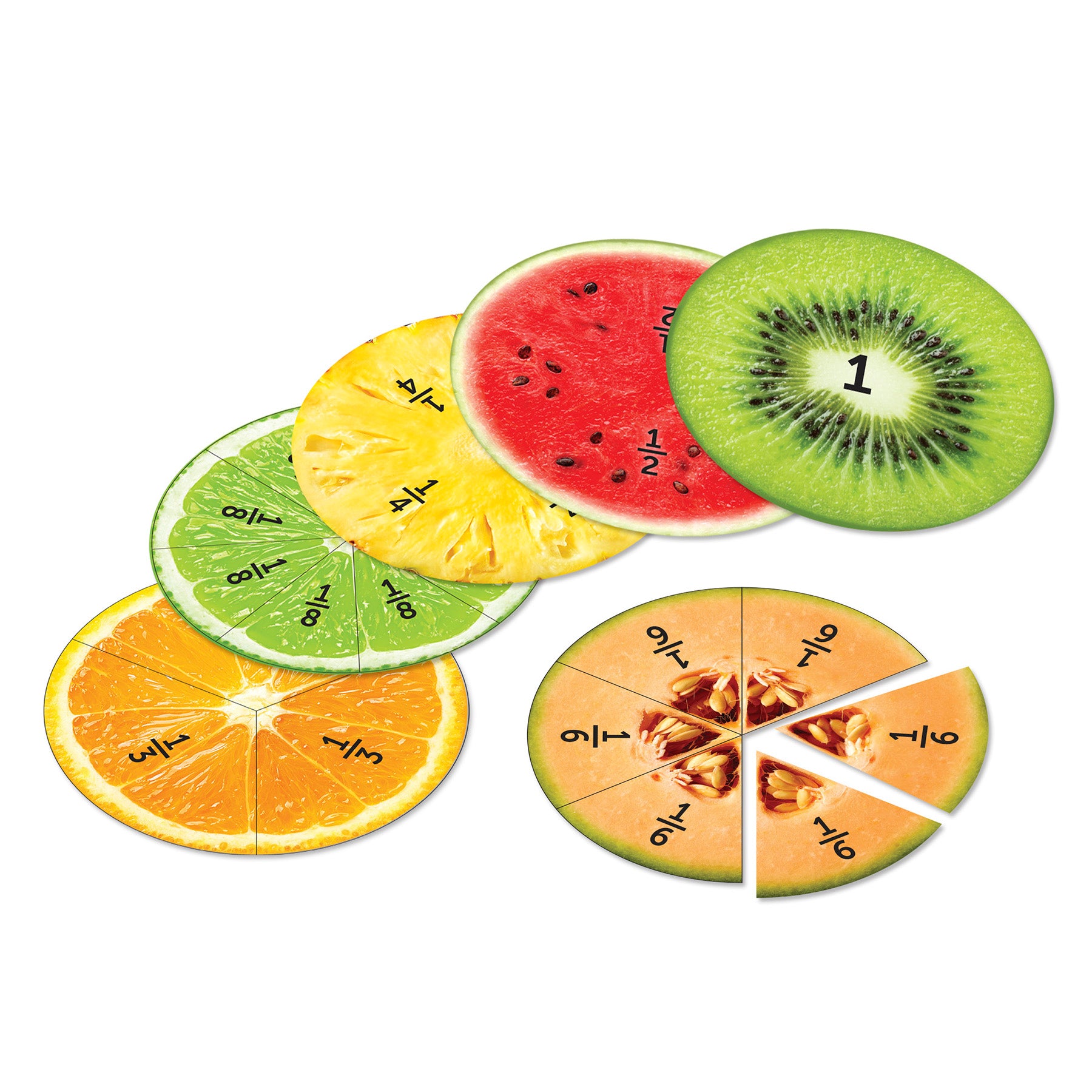 Learning Resources Magnetic Fruit Fractions - Educational Math Toy - Image 4