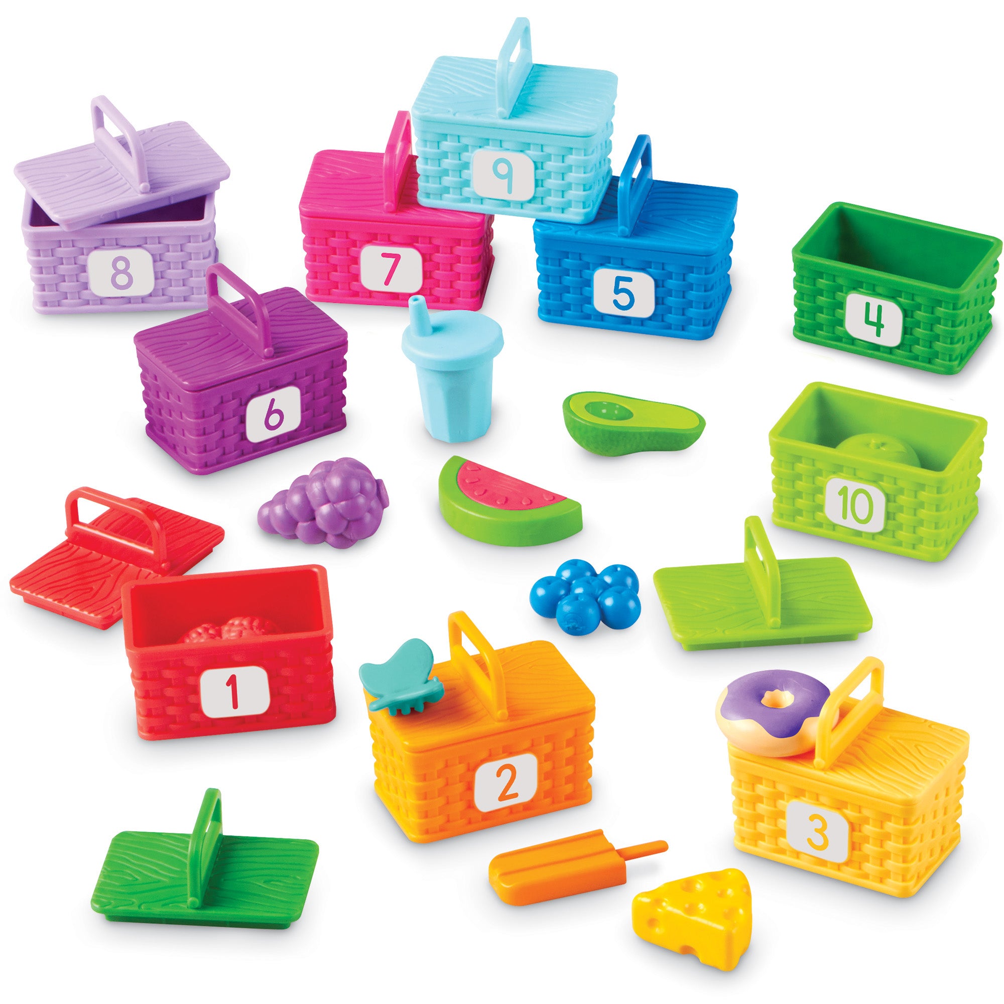 Learning Resources Sorting Picnic Baskets - Colorful Counting Fun - Image 2