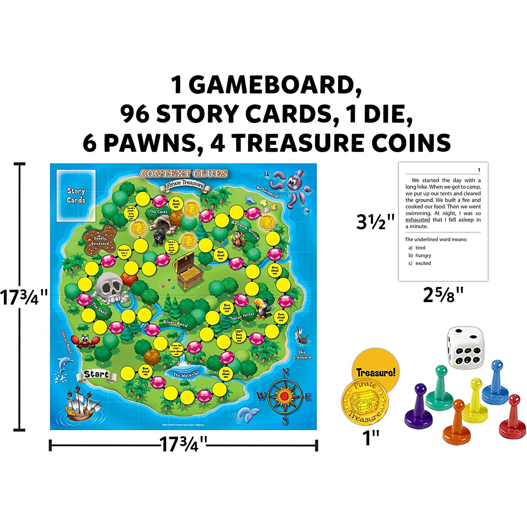 Learning Well Games - Context Clues Pirate Treasure Game - Blue Level - Image 3