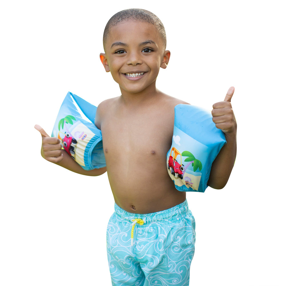 Alternative view of Little Tikes Beach Blue Fabric Arm Floaties - Cozy Coupe Design