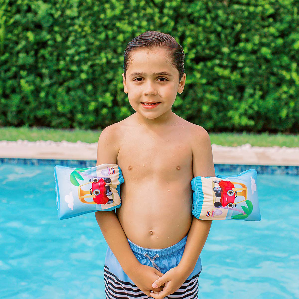 Little Tikes Beach Blue Fabric Arm Floaties - Cozy Coupe Design - Image 3