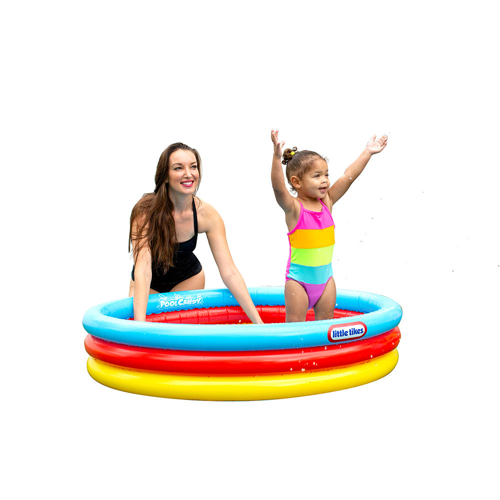 Little Tikes Kiddie Pool - 48 inch Round 3-Ring Splash Pool