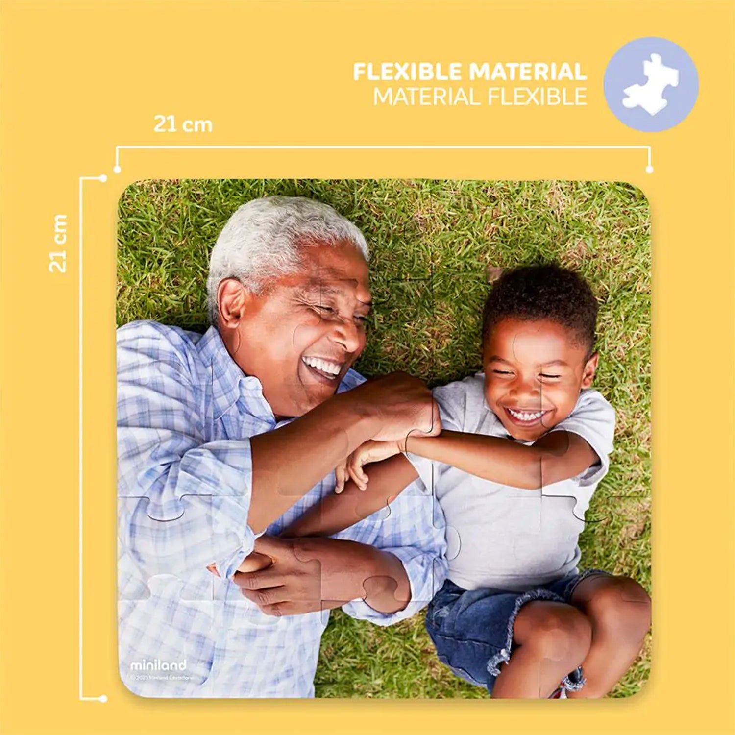 Alternative view of Miniland Grandparents Diversity 4-Pack Jigsaw Puzzles - 25 pc