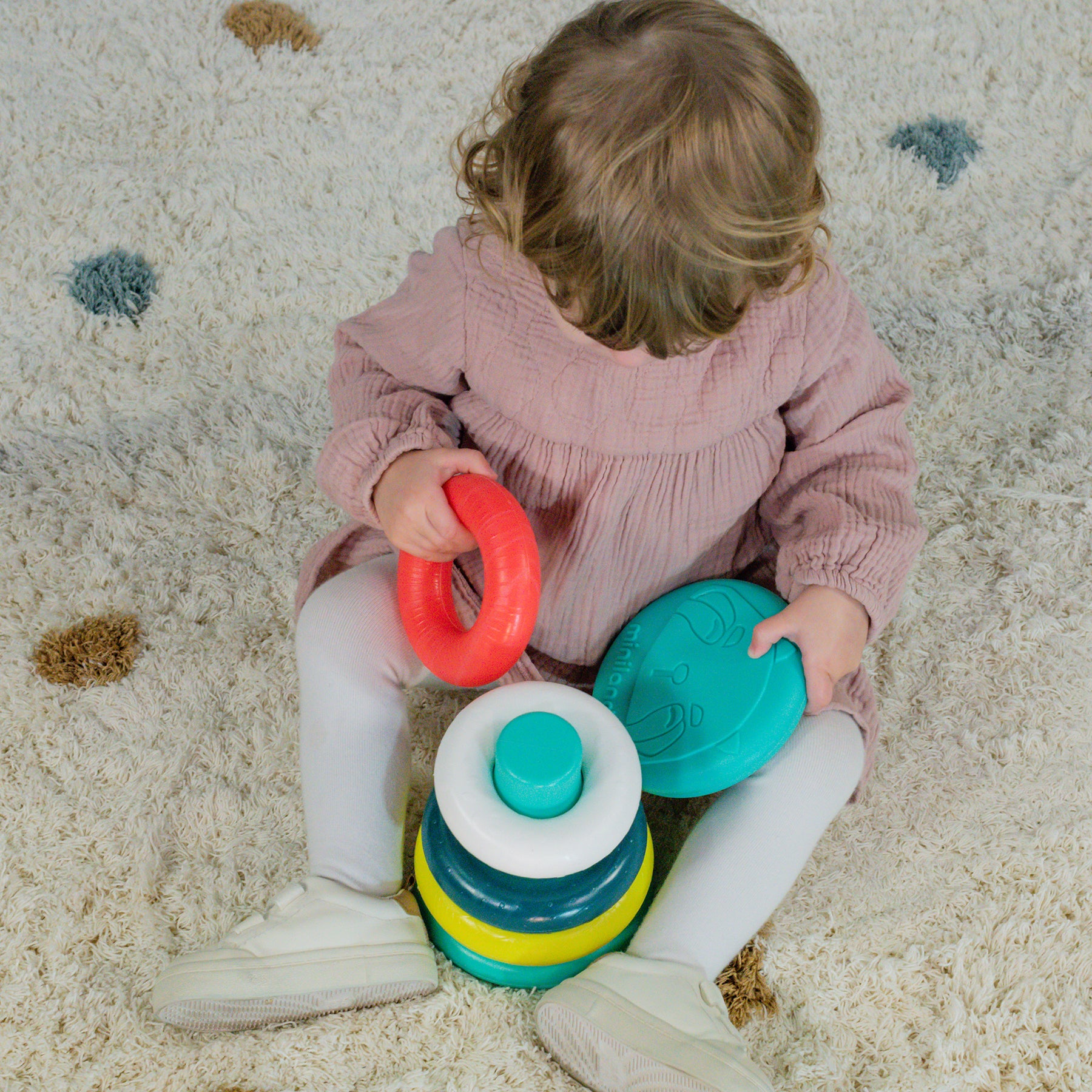 Miniland Feel to Learn: Stack & Roll Rings – Eco-Friendly Toy - Image 6