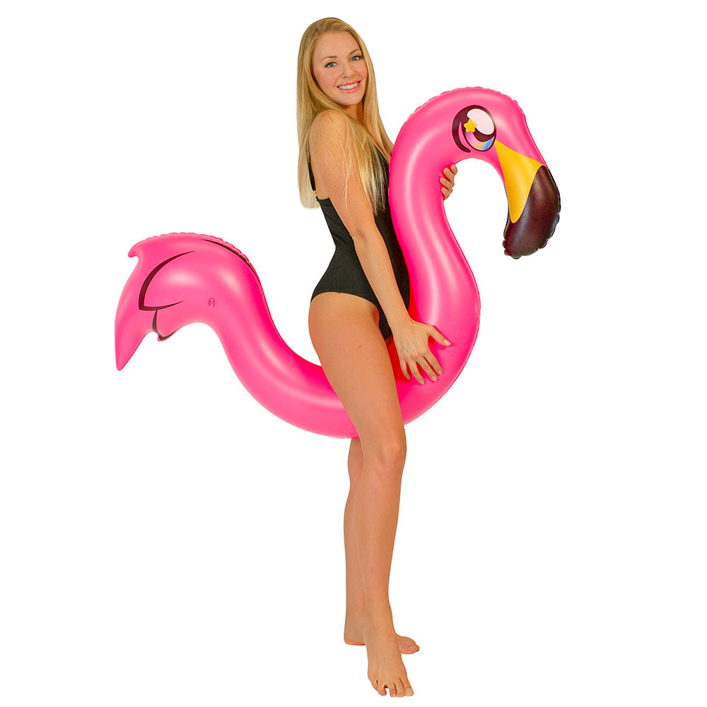 Alternative view of PoolCandy Vibrant Flamingo Ride-On Noodle Float