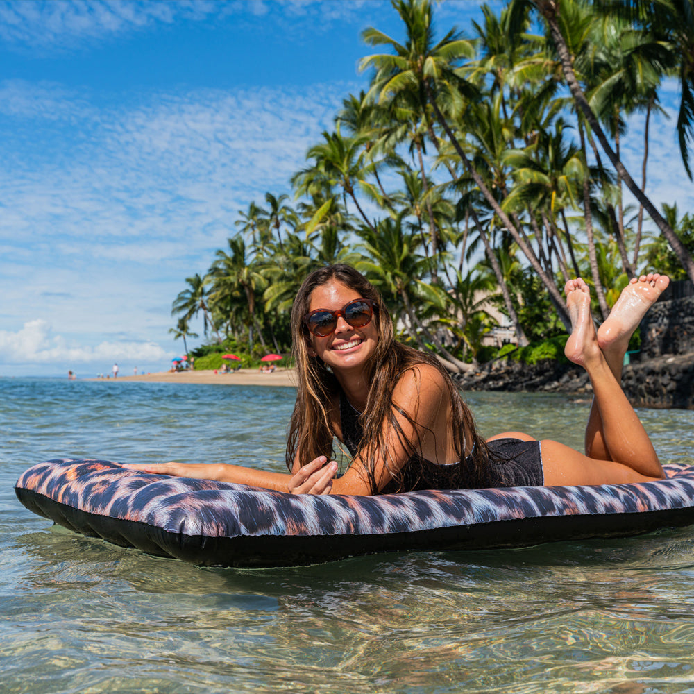 Alternative view of PoolCandy Safari Collection Deluxe Leopard Pool Raft - 74 inch