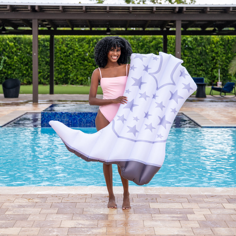 Alternative view of Cowgirl Boot 54" Inflatable Pool Island - Classic White