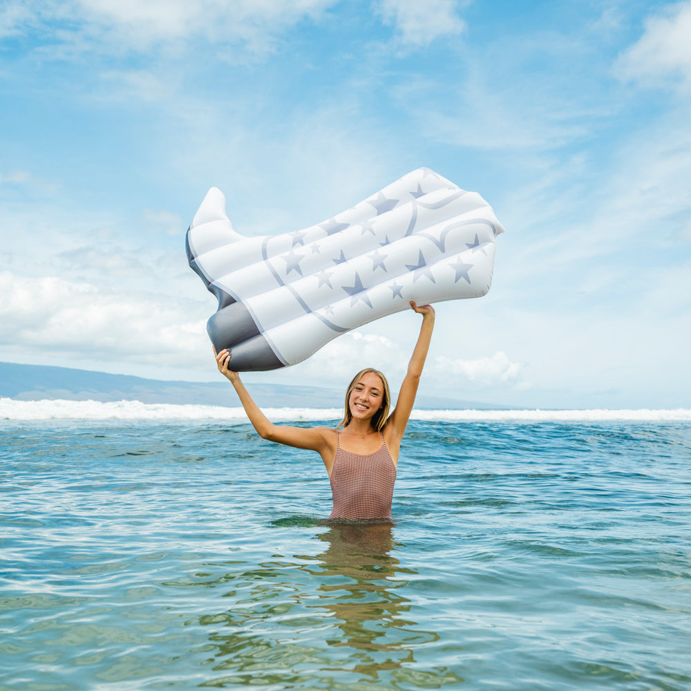 Cowgirl Boot 54" Inflatable Pool Island - Classic White - Image 5