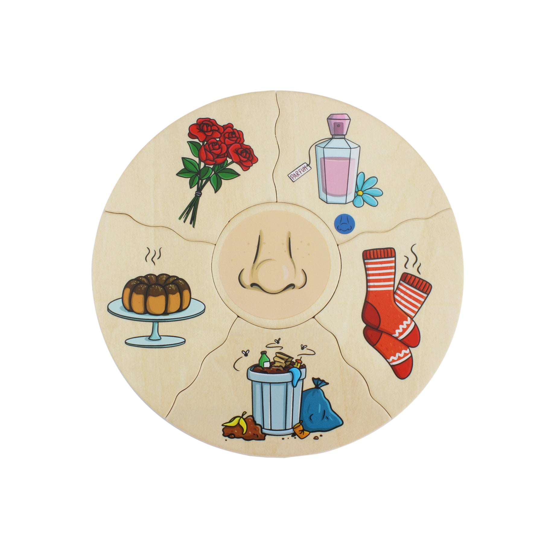 Beleduc Humanico 5 Senses Puzzle - Sensory Exploration Game - Image 3