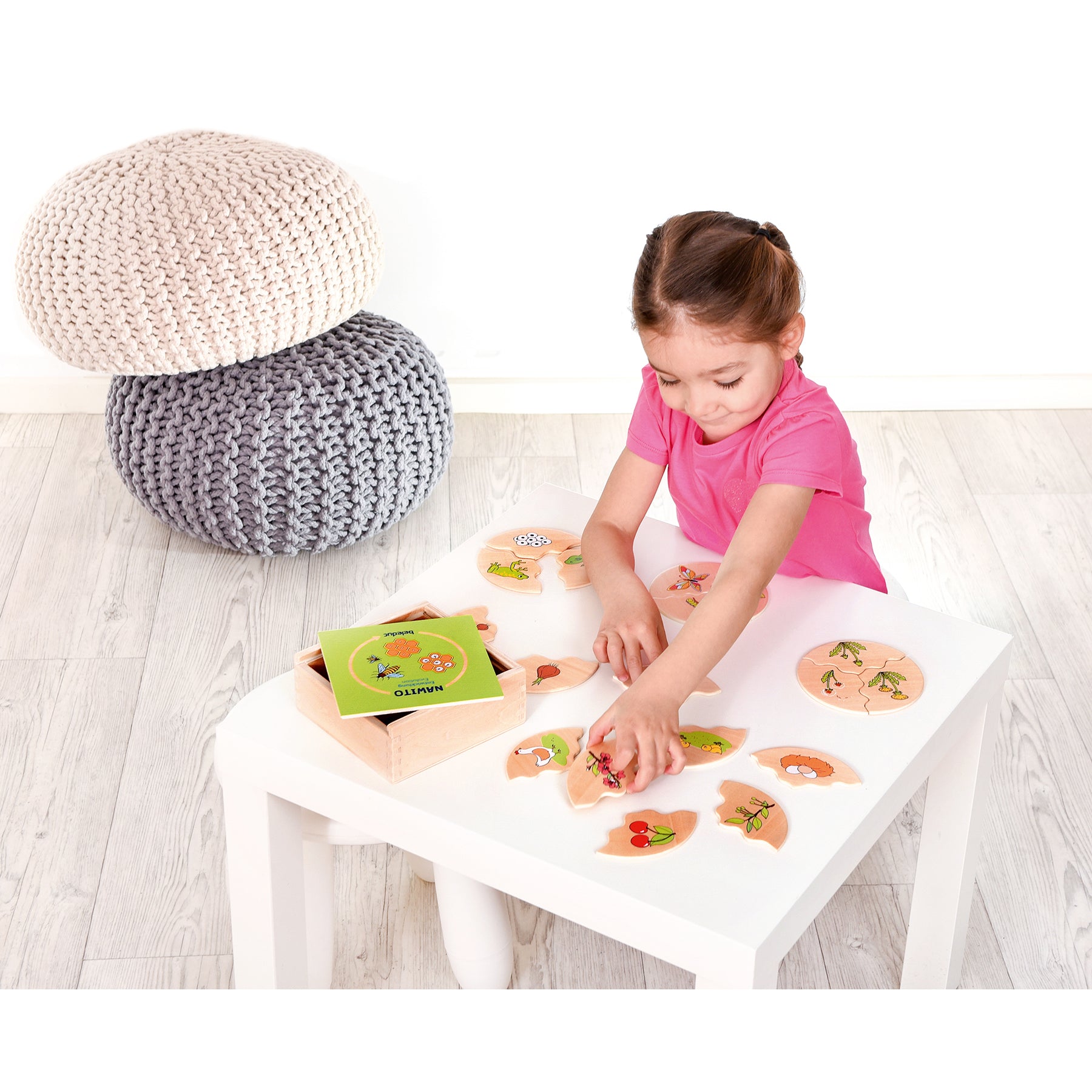 Beleduc Nawito 10-Pack Evolution Wooden Puzzles - 30 pc - Image 8