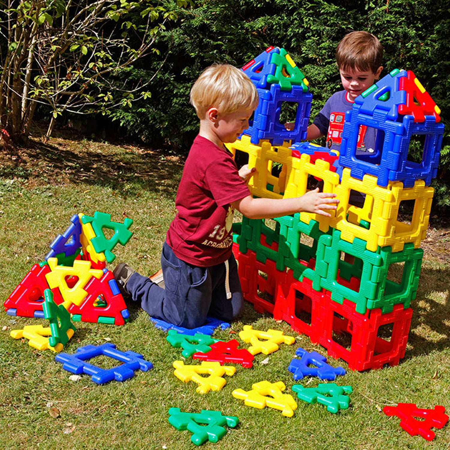 Alternative view of Polydron Giant Polydron 40-Piece Construction Set - Indoor & Outdoor Play