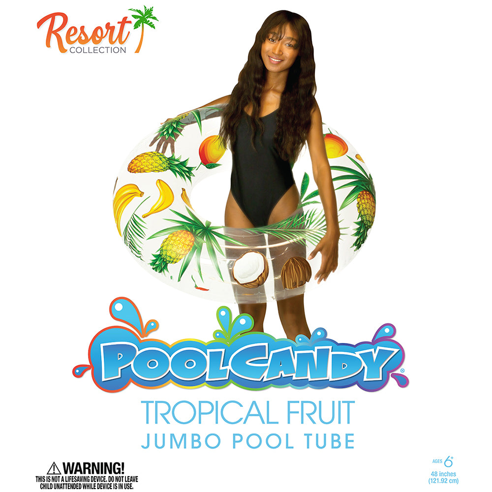 Alternative view of PoolCandy Resort Collection Jumbo 48" Tropical Fruit Pool Tube