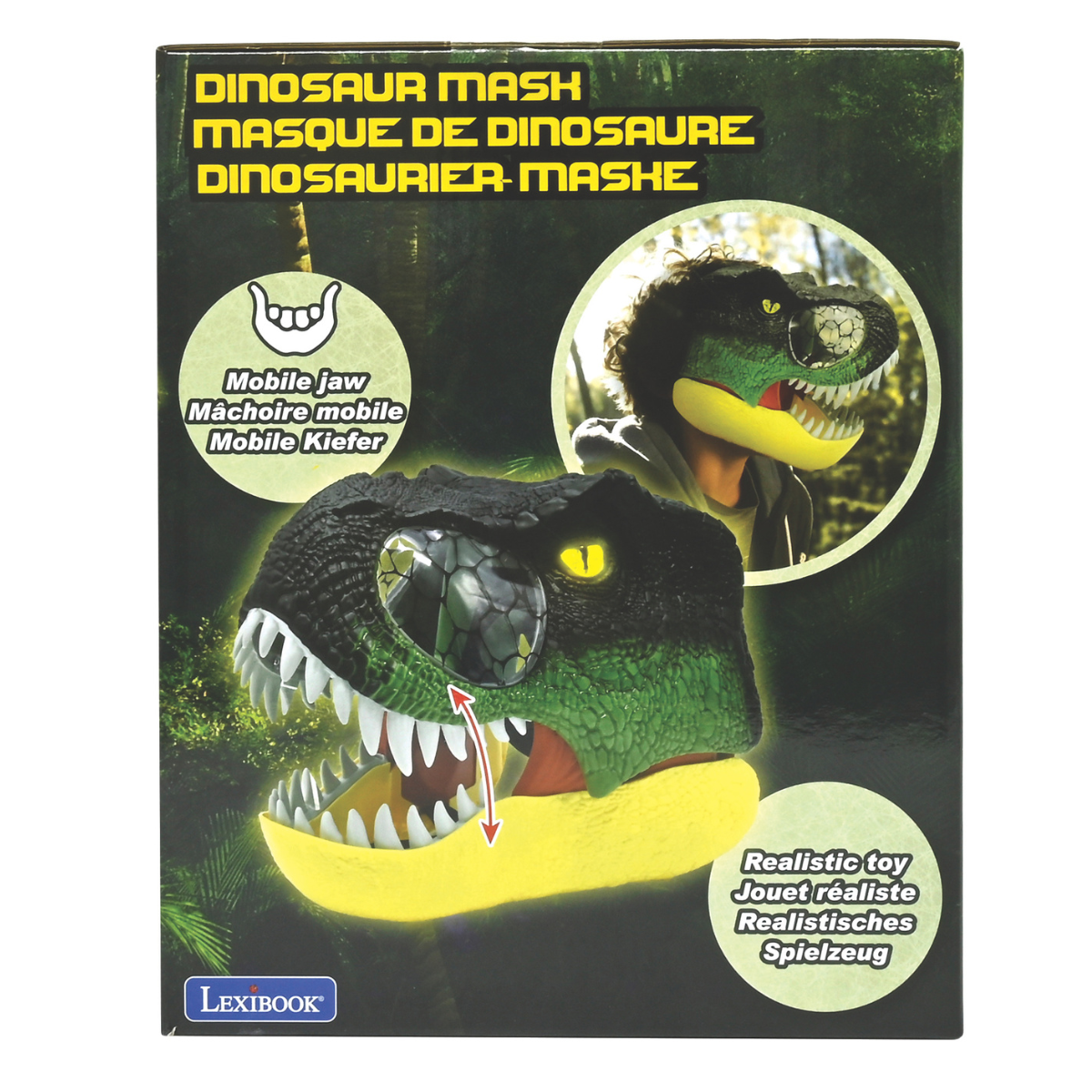 LEXIBOOK Realistic Dinosaur mask with sound and light effects - Image 8