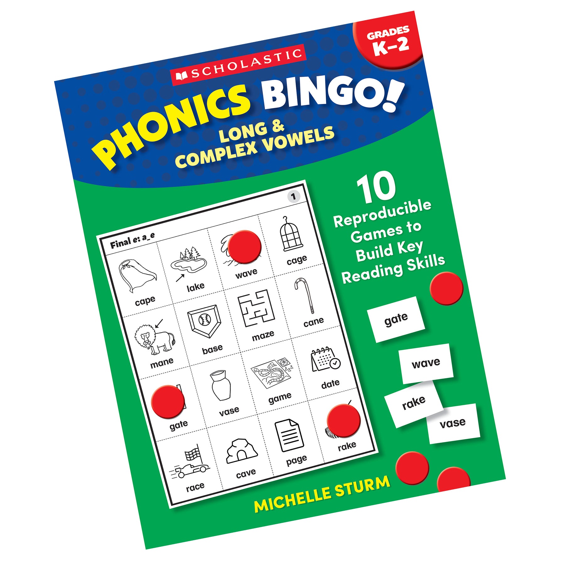 Alternative view of Scholastic Phonics Bingo for Kids - Long & Complex Vowels