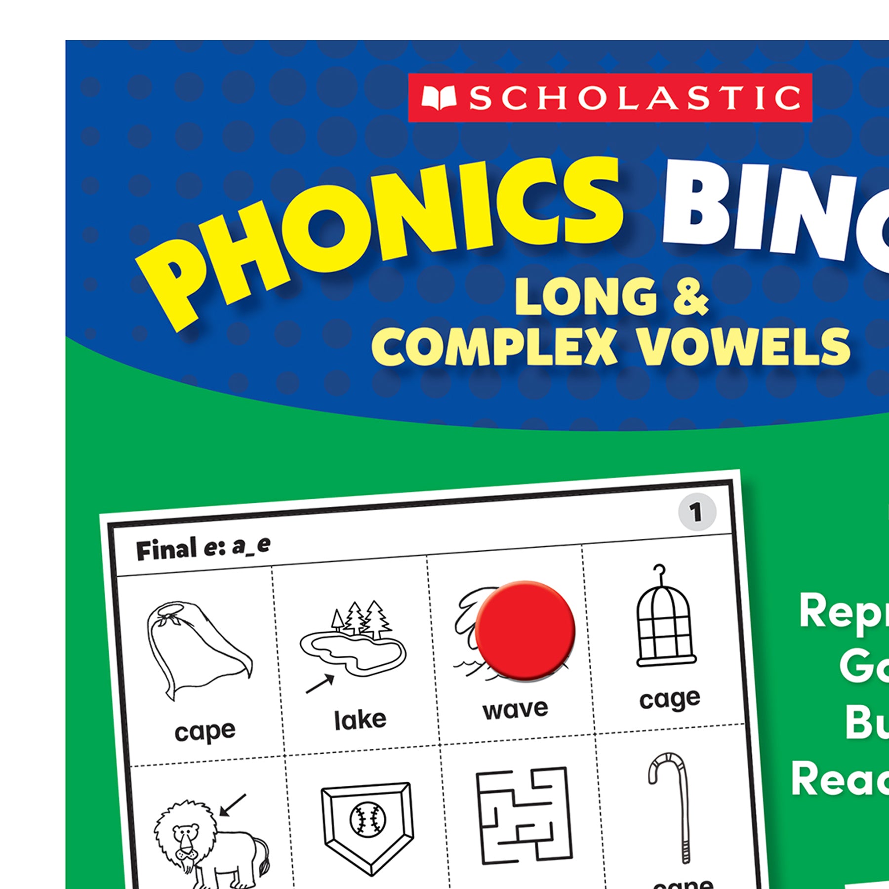 Scholastic Phonics Bingo for Kids - Long & Complex Vowels - Image 3