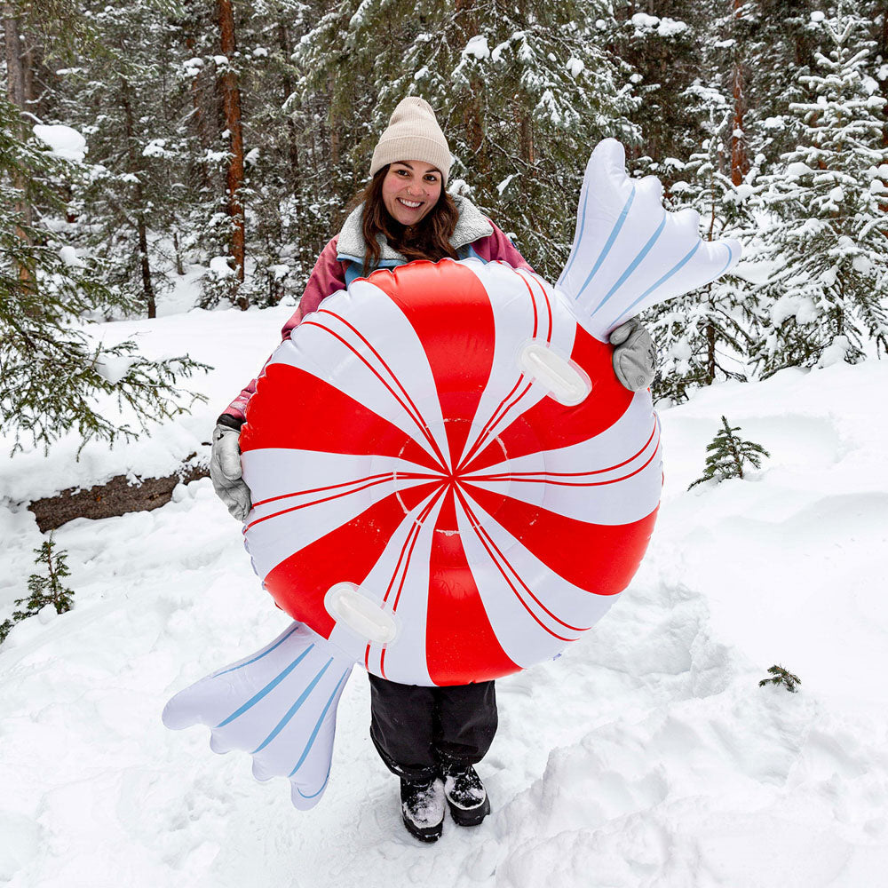 SnowCandy Inflatable Peppermint Delight Snow Tube - Image 4