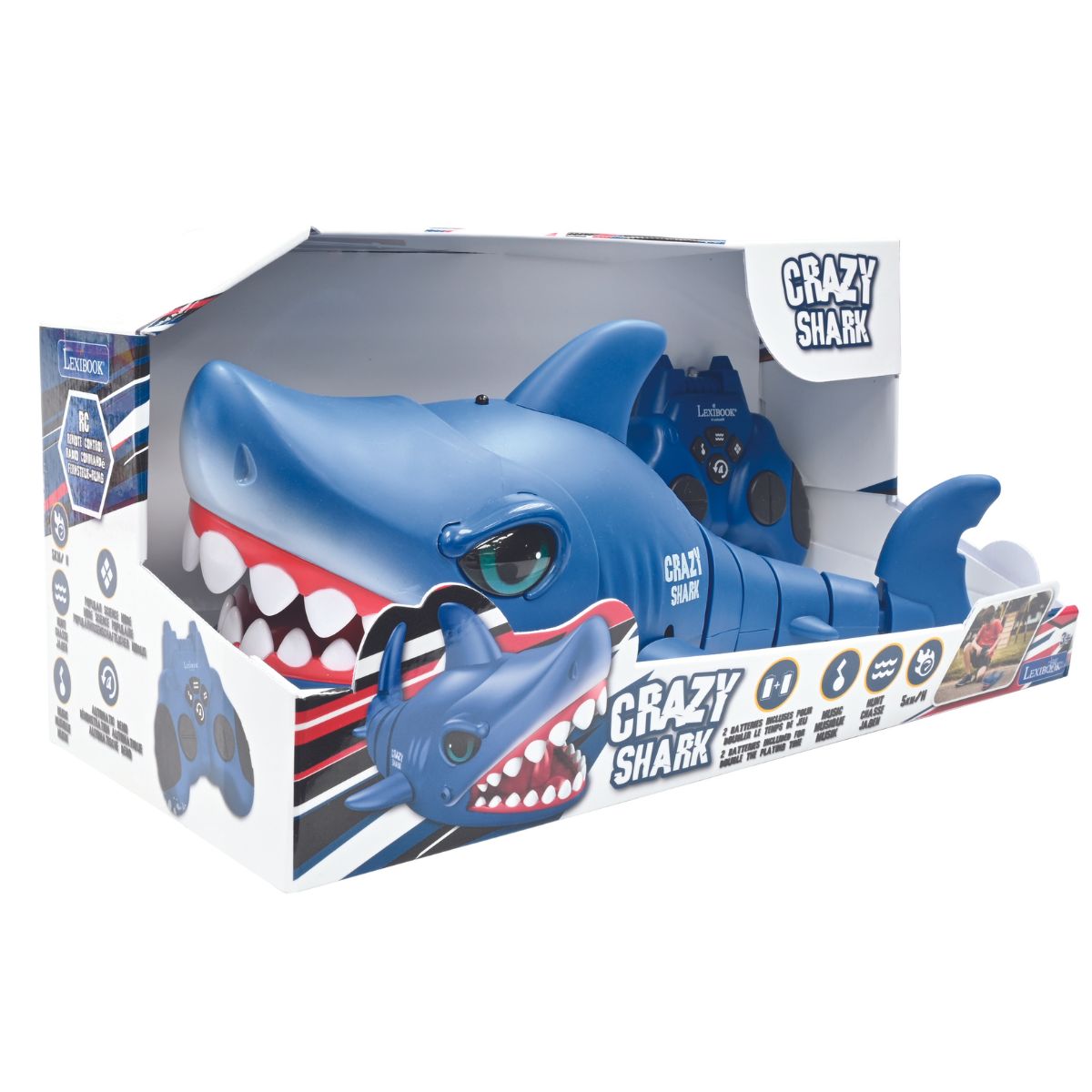 LEXIBOOK RC Shark – Remote controlled Crazy Shark with sound effects - Image 3