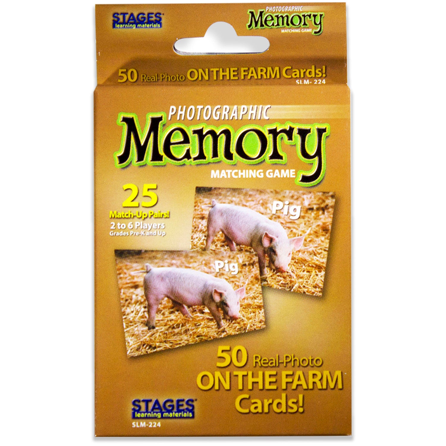 Alternative view of Stages Learning On the Farm Photographic Memory Matching Game - 3-Pack