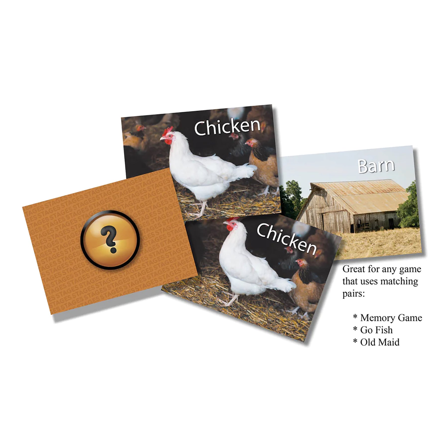 Stages Learning On the Farm Photographic Memory Matching Game - 3-Pack - Image 4
