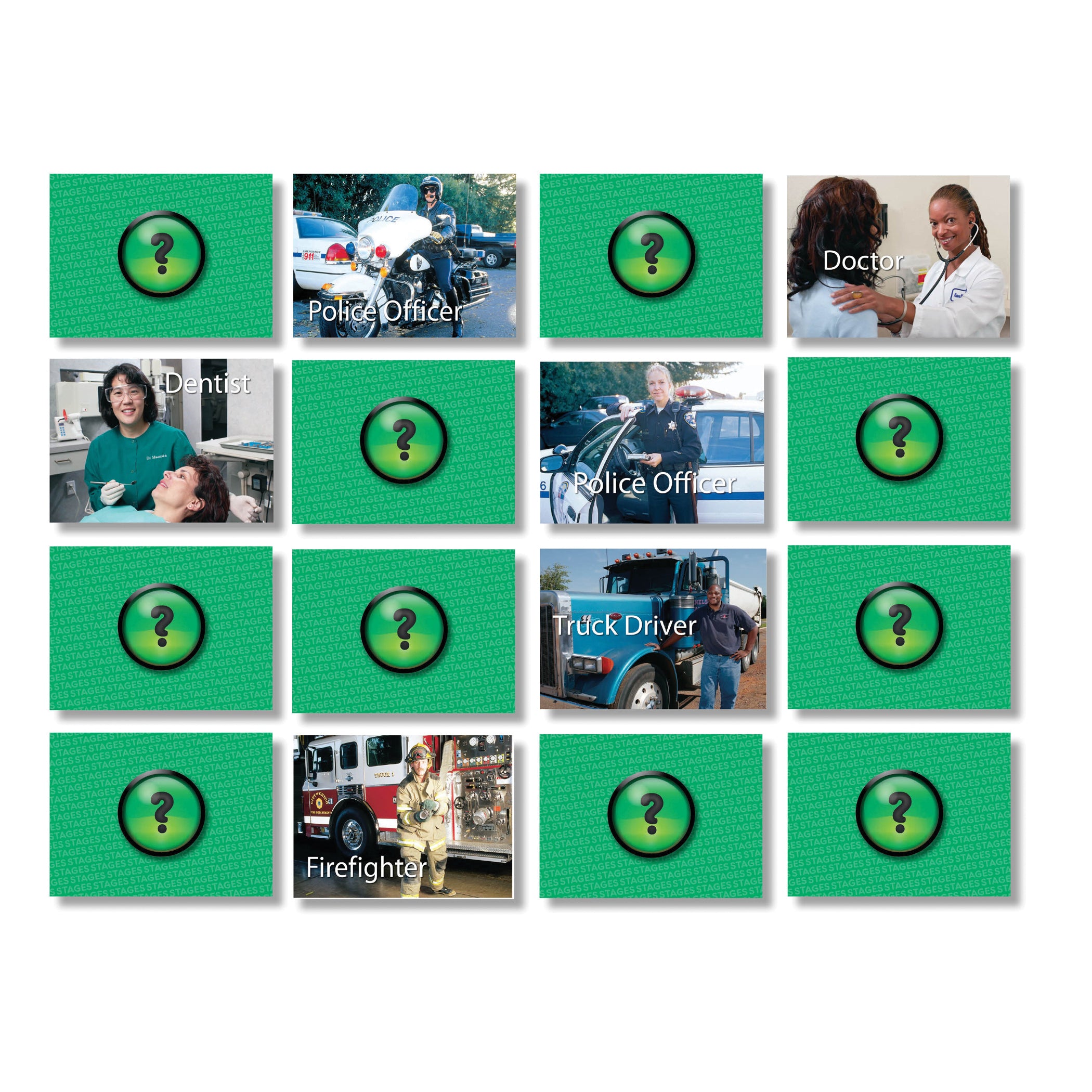 Stages Learning Memory Match - Careers Photographic Game - Triple Pack - Image 3