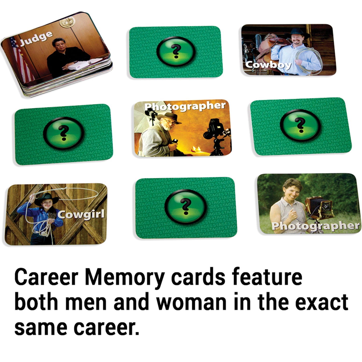 Stages Learning Memory Match - Careers Photographic Game - Triple Pack - Image 5