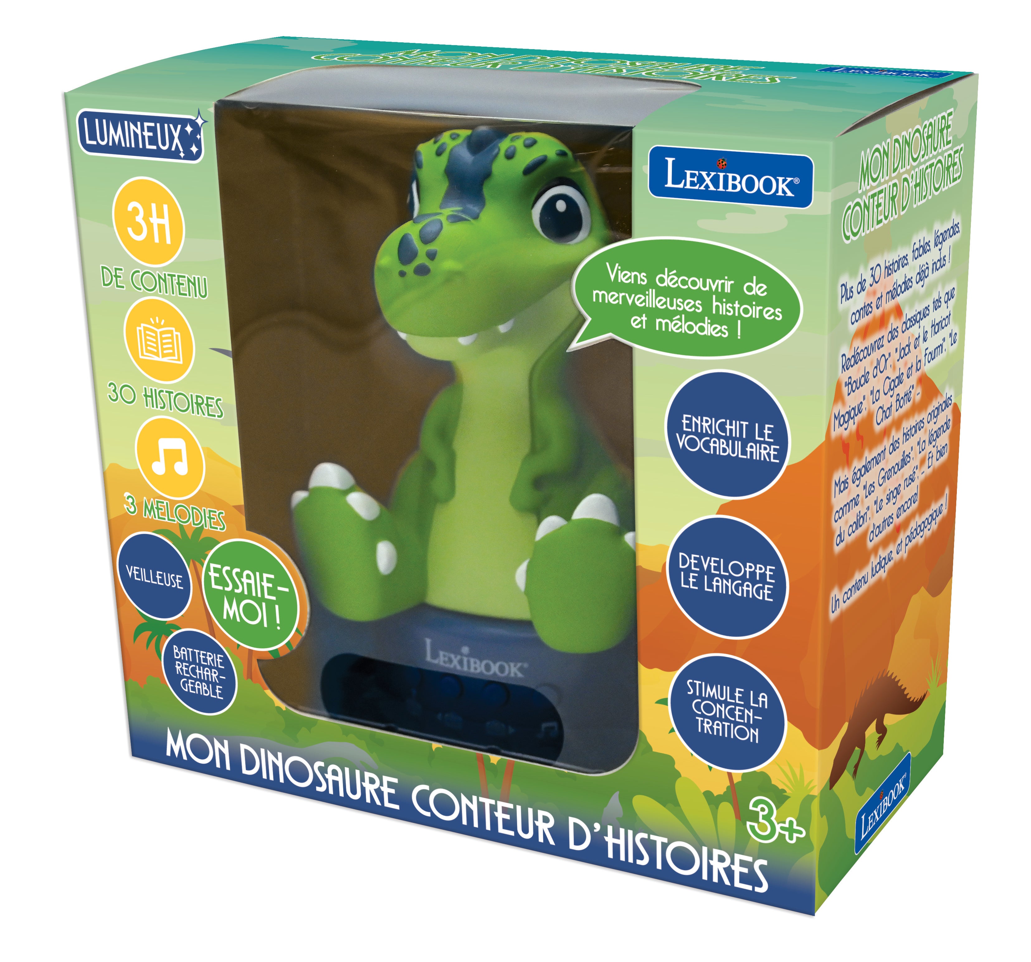 Lexibook Dino Storyteller with Color-Changing Nightlight - Image 6