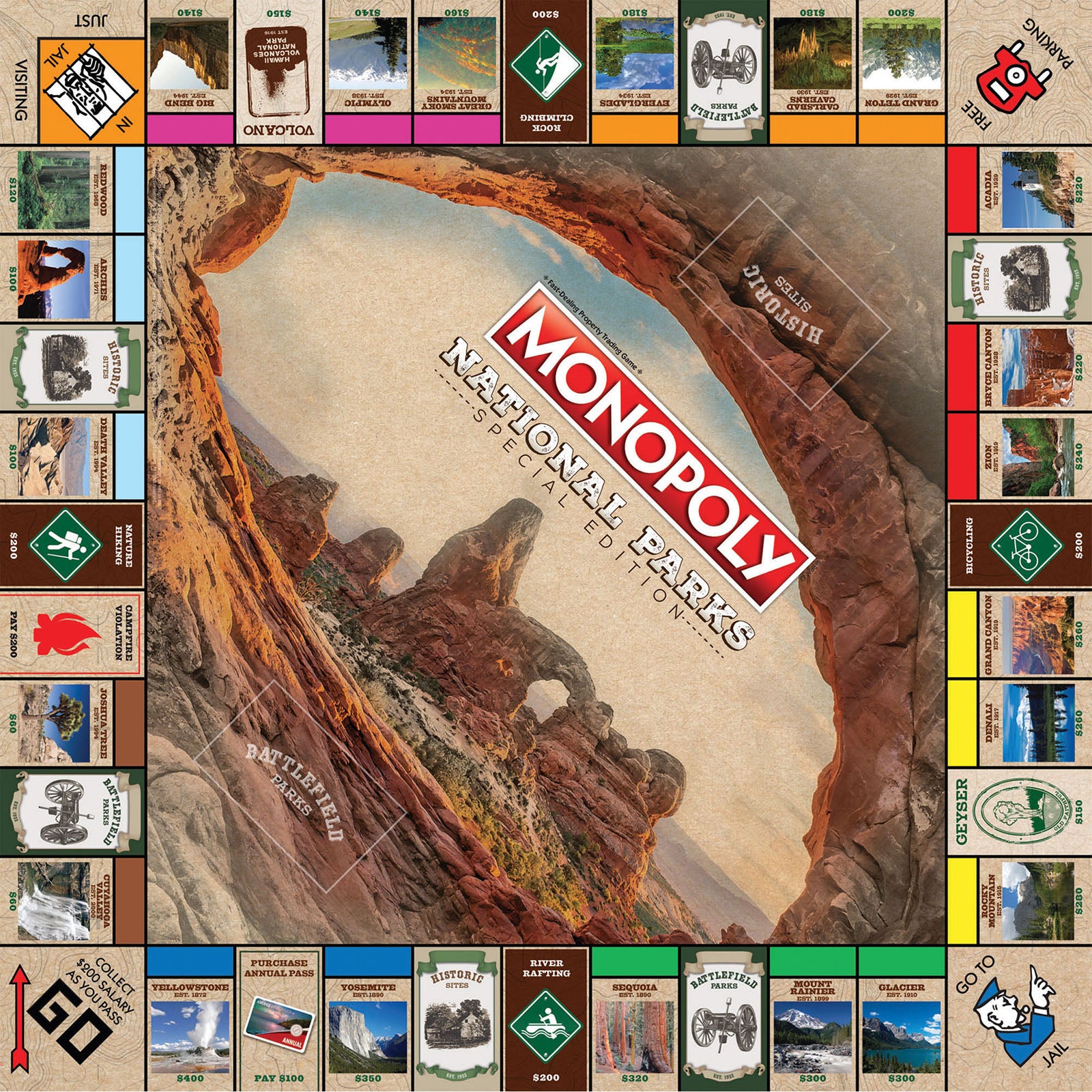 USAopoly MONOPOLY: National Parks Edition Board Game - Image 4