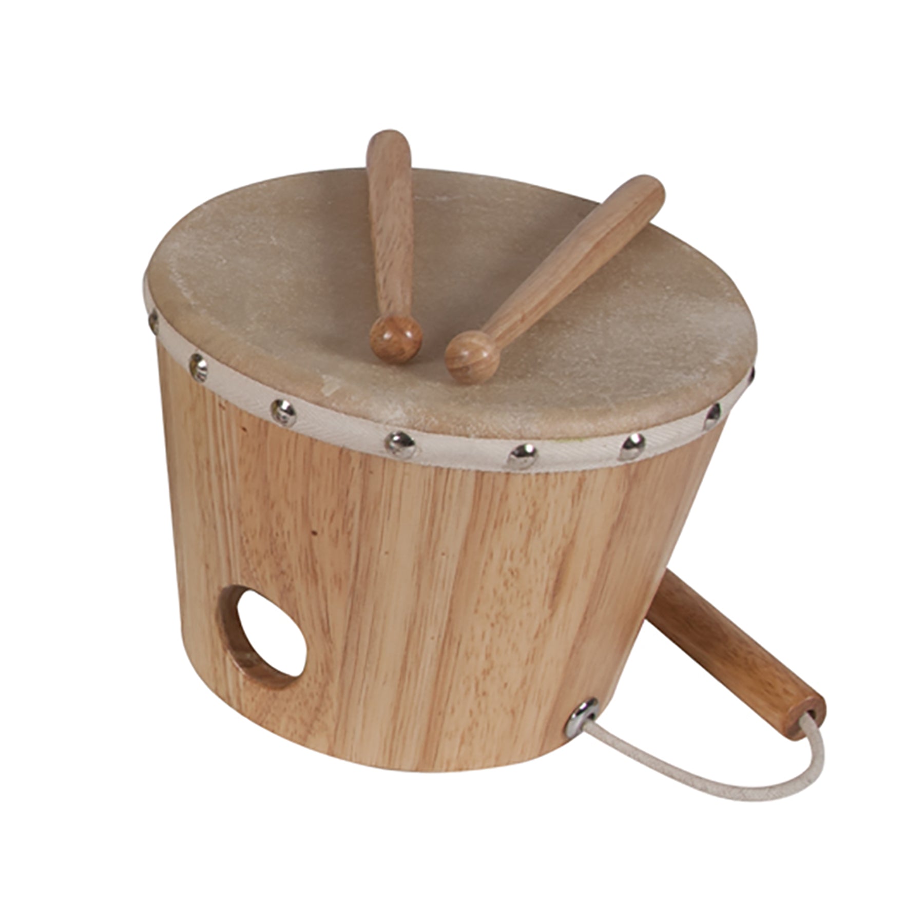 Sounds Like Fun! Wooden Shake Rattle and Drum Set - Image 3