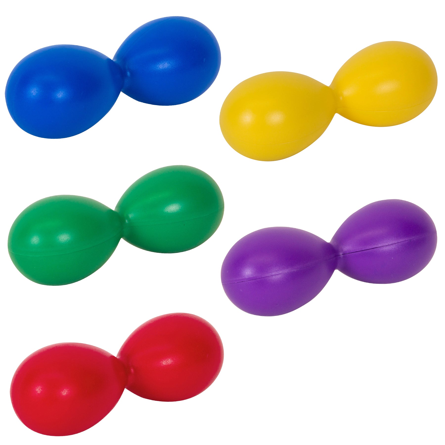 Westco Educational Double Egg Shakers, Vibrant 5-Pack - Image 2