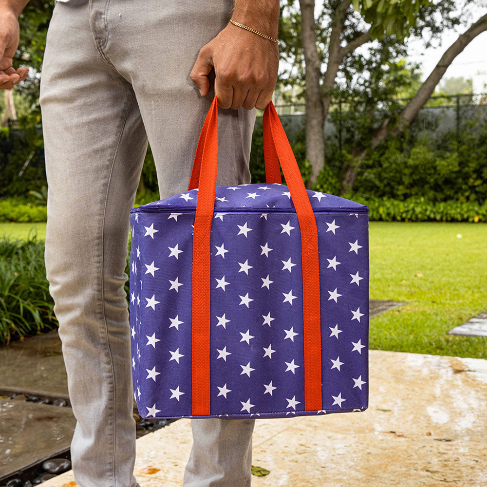 Yardcandy Stars & Stripes Jumbo Wooden Tumbling Tower Set - Image 4