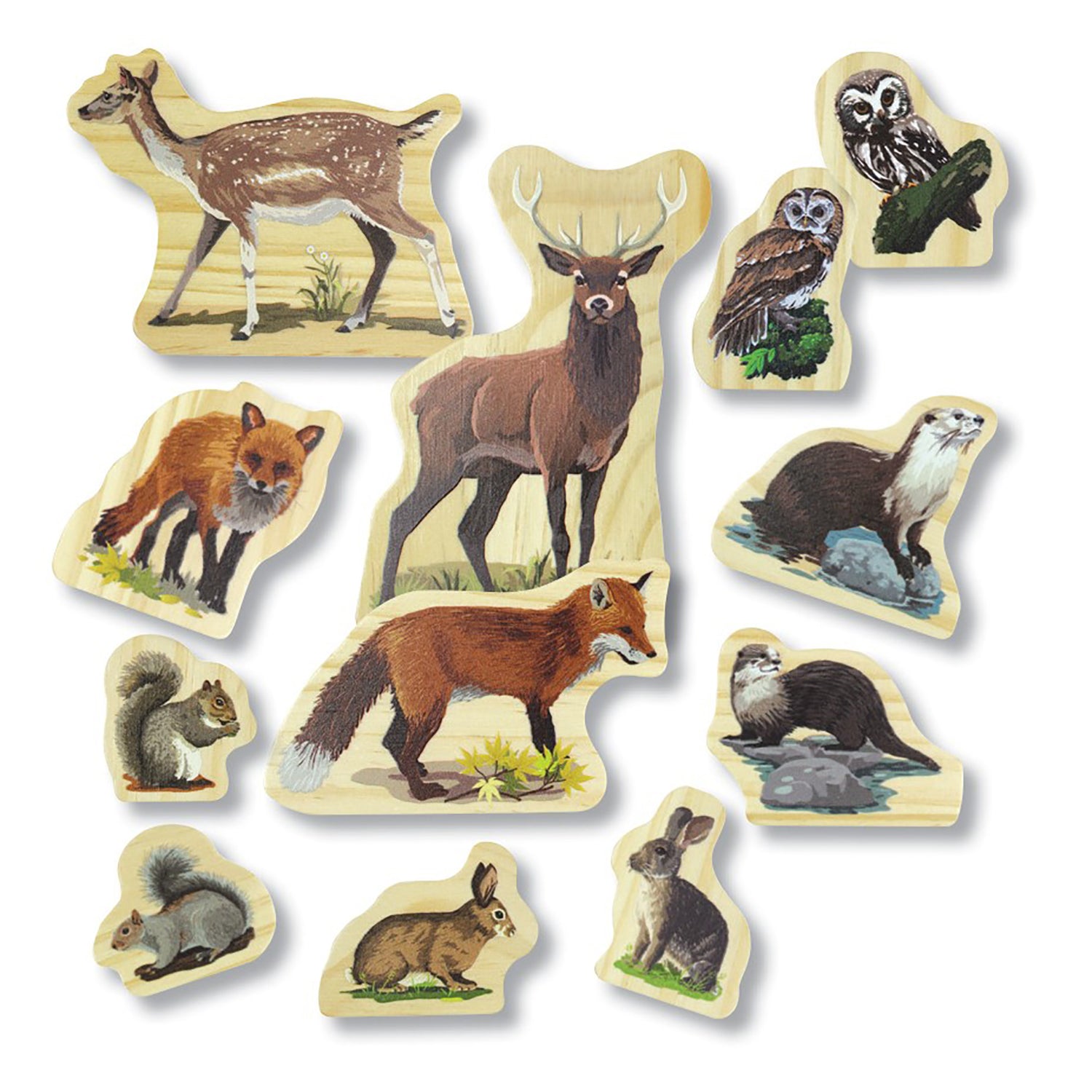 Alternative view of Yellow Door Woodland Animal Families ?C Enchanting Wooden Playset