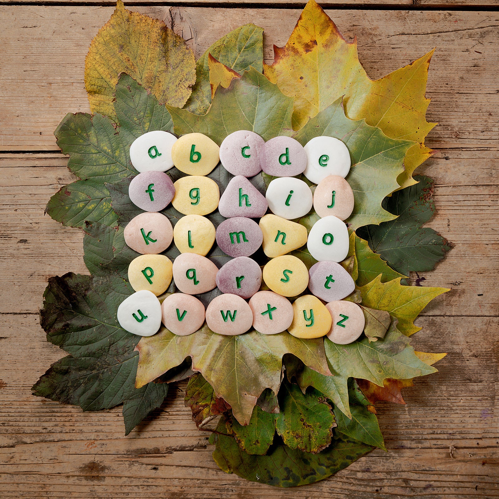 Alternative view of Yellow Door Tactile Lowercase Alphabet Pebbles - Educational Set Of 26