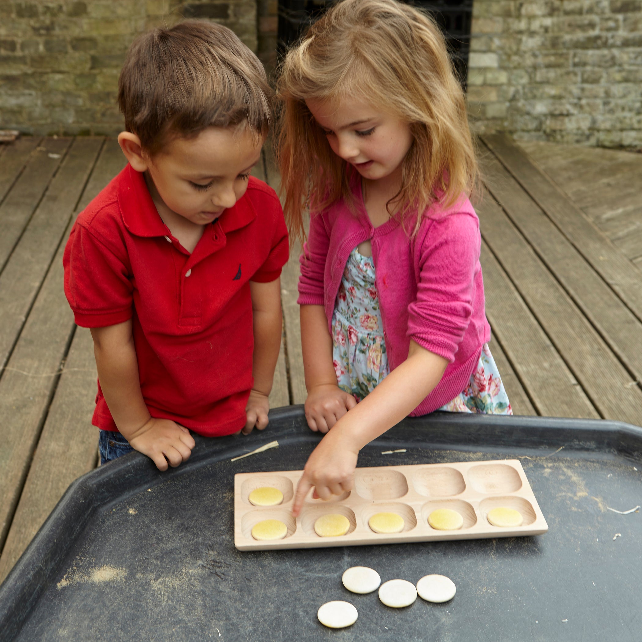 Yellow Door Two-Tone Counting Stones - Interactive Math Game Set Of 20 - Image 3
