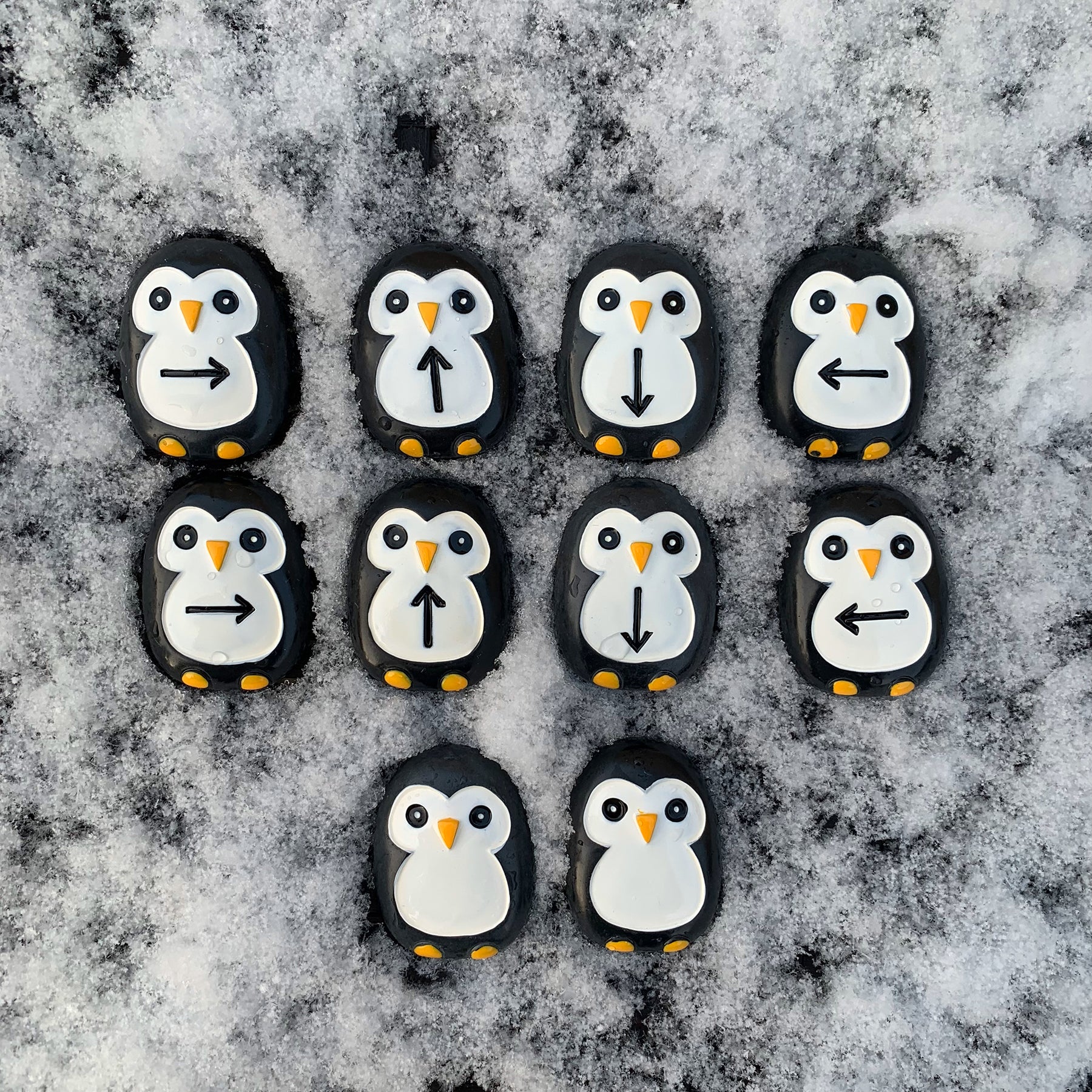 Yellow Door Pre-Coding Penguin Stones - Tactile Learning Set Of 18 - Image 4