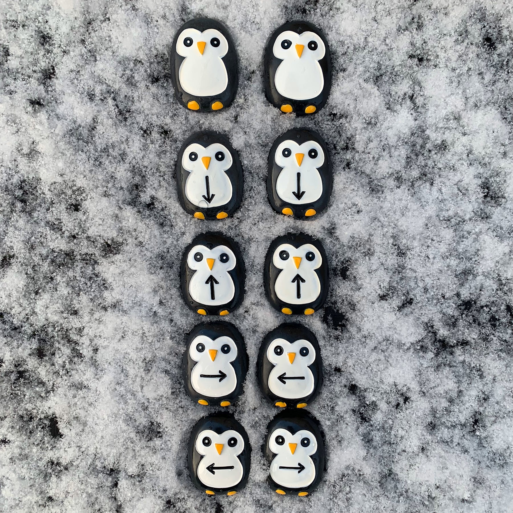 Yellow Door Pre-Coding Penguin Stones - Tactile Learning Set Of 18 - Image 5