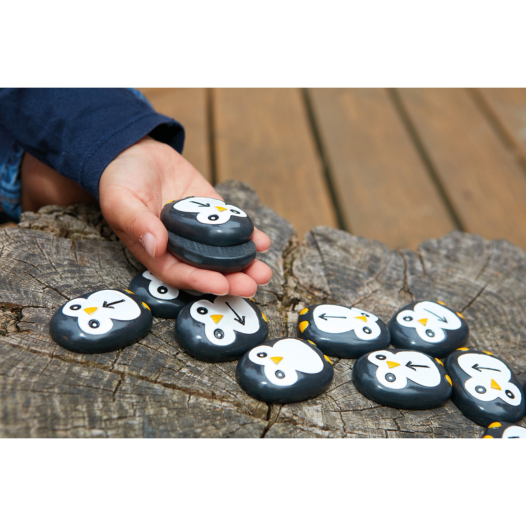 Yellow Door Pre-Coding Penguin Stones - Tactile Learning Set Of 18 - Image 7