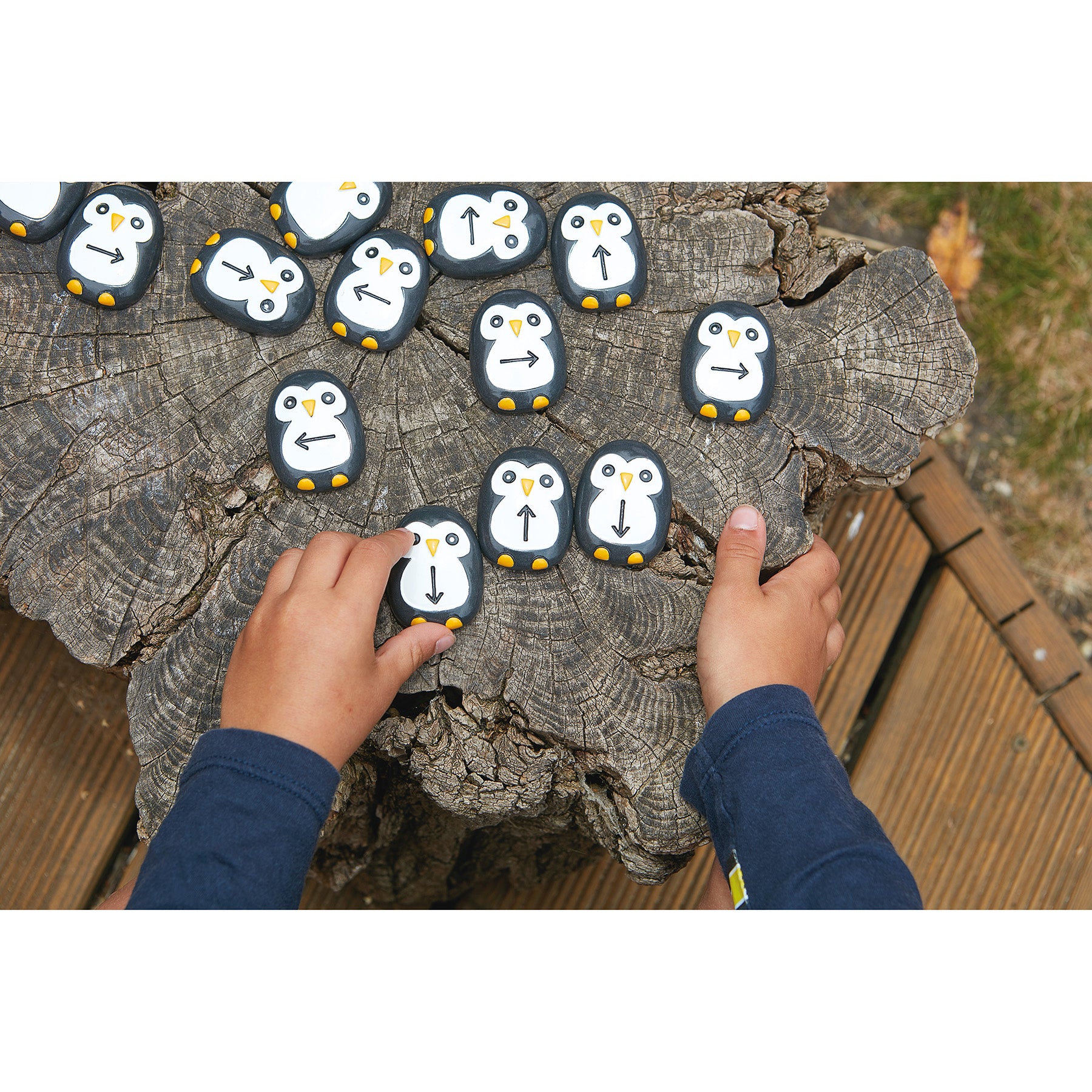 Yellow Door Pre-Coding Penguin Stones - Tactile Learning Set Of 18 - Image 8