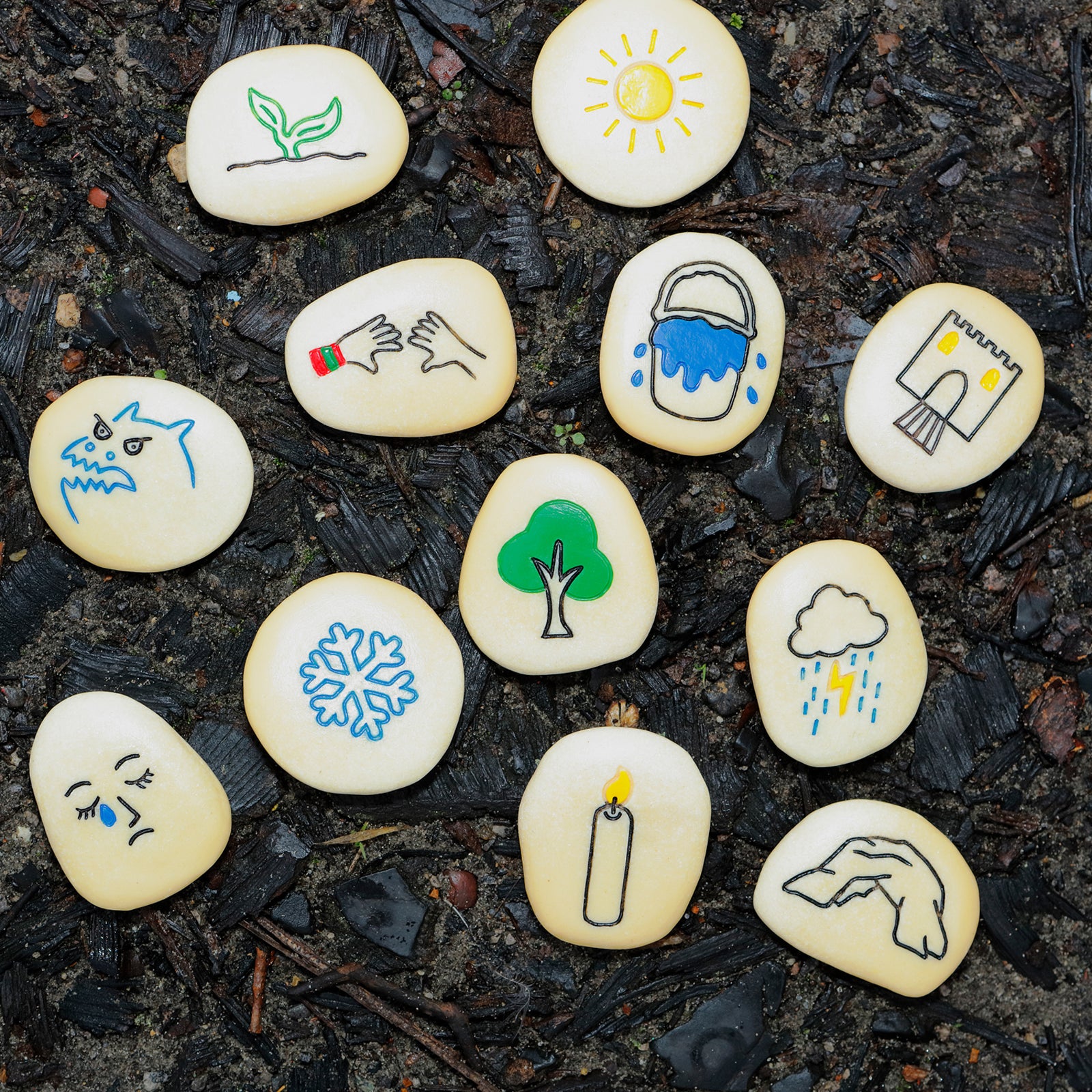 Yellow Door Self-Regulation Stones - Emotional Learning Set - Multi-Color - Image 4