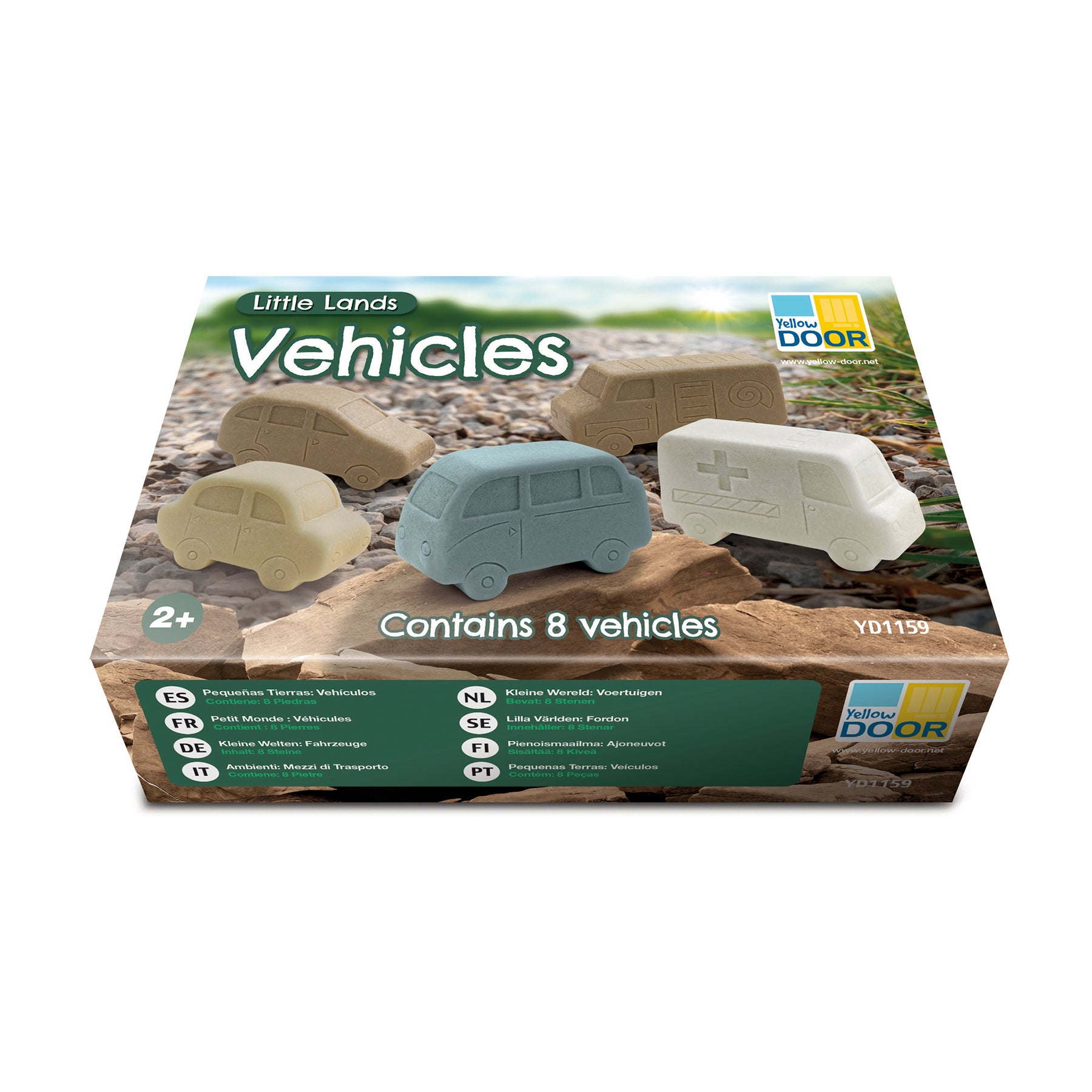 Alternative view of Yellow Door Little Lands Vehicles ?C Stone Mix Set Of 8