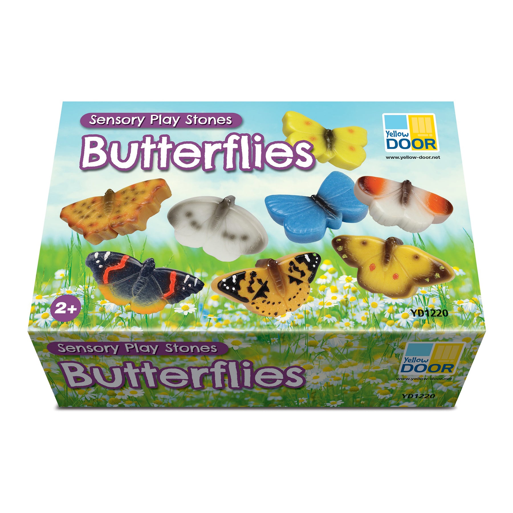 Alternative view of Yellow Door Sensory Play Stone Butterflies - Set Of 8