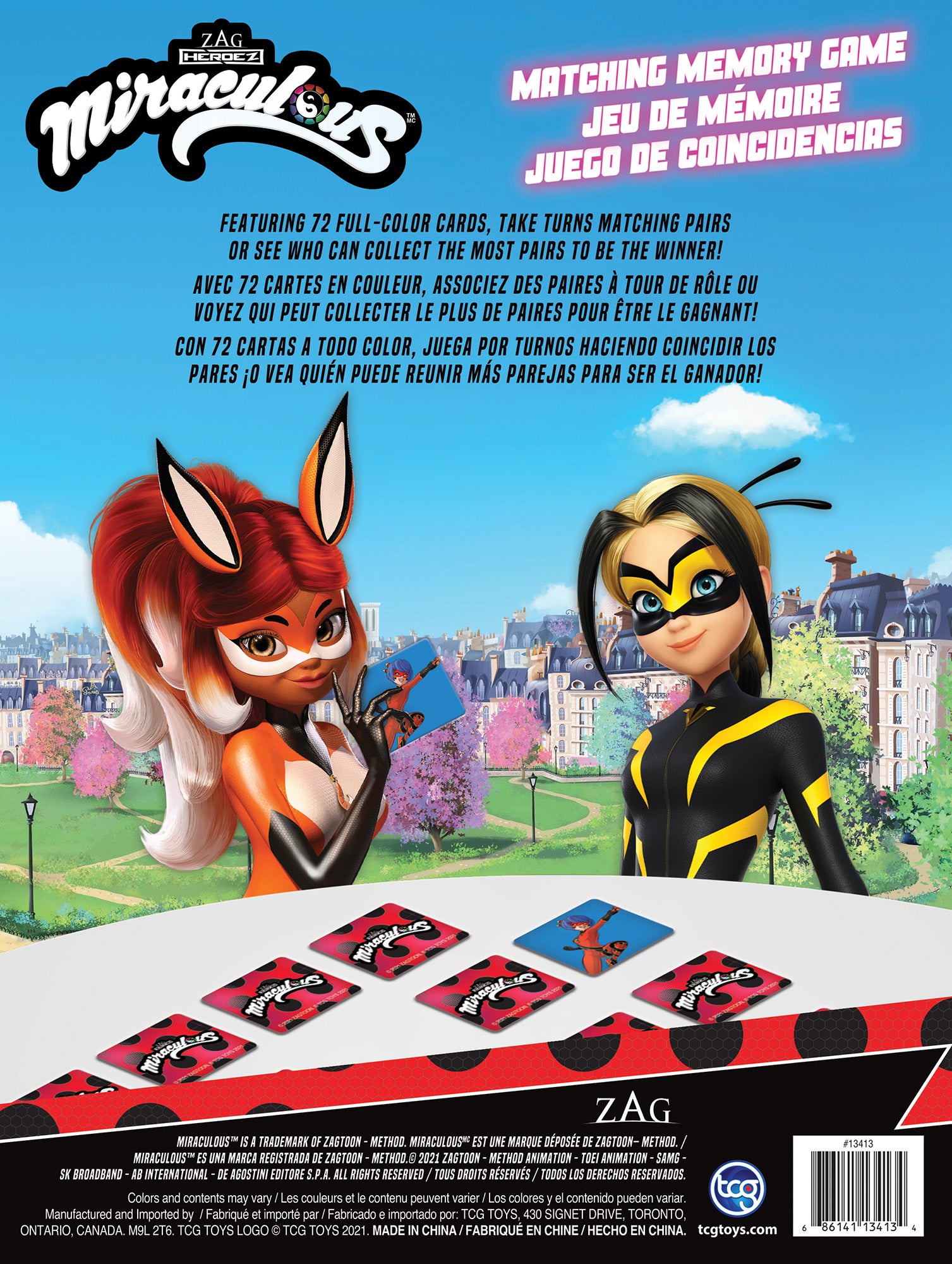 Miraculous Heroez Memory Match Card Game - Image 4