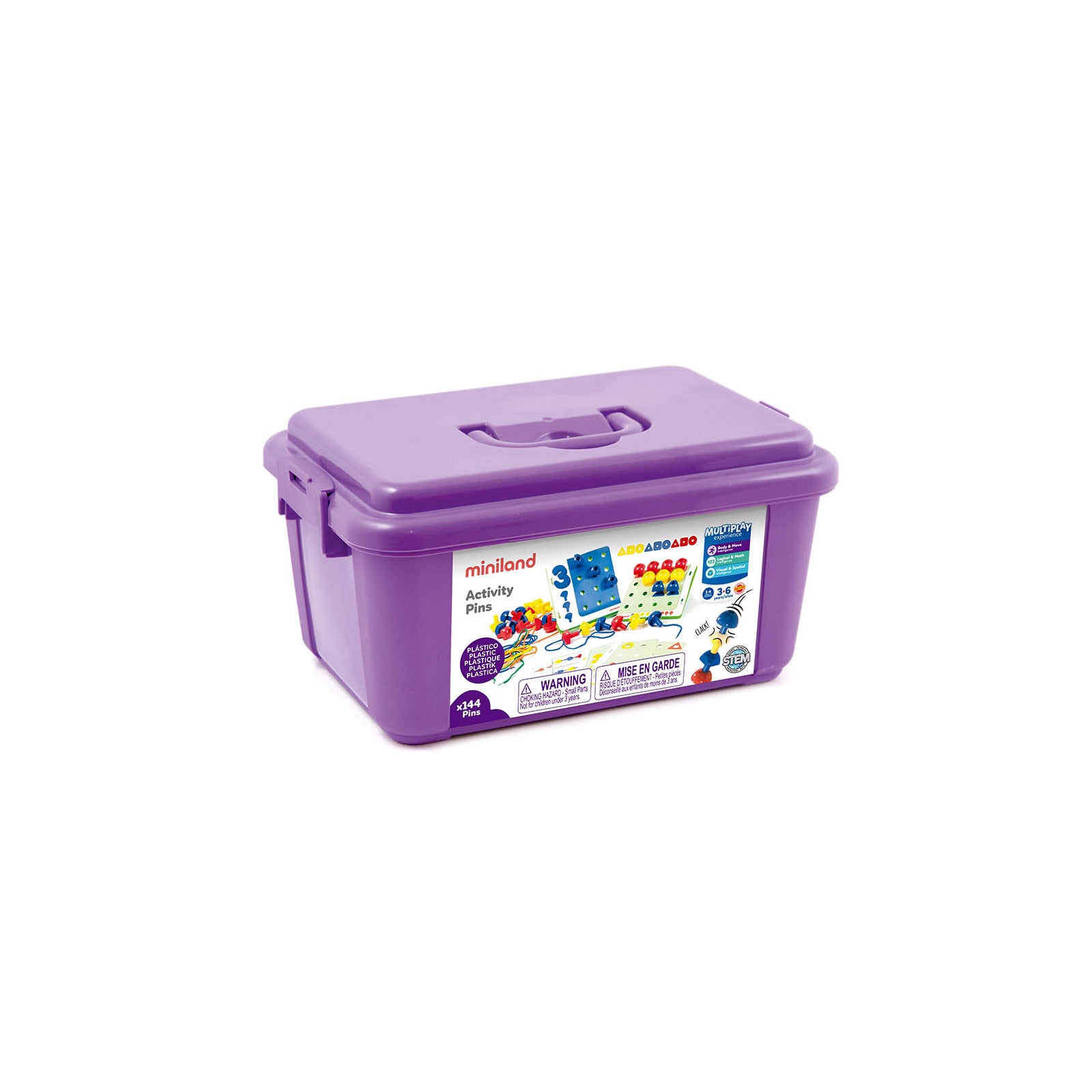 Alternative view of Miniland Educational Peg Activity Stacking Set - Basic Math Skills Enhancer