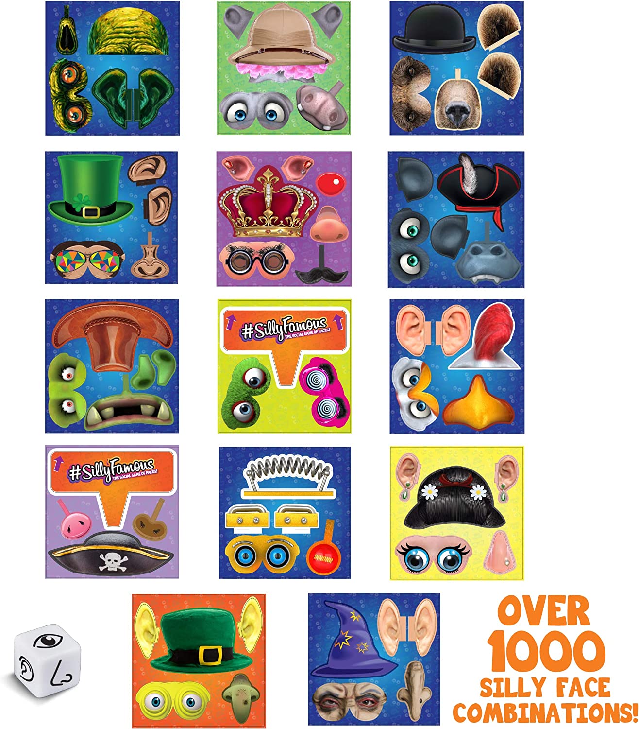 Alternative view of Anker Art #SillyFamous Silly Face Glasses Game Set
